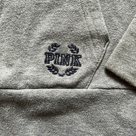 Penn State Victoria Secret Large long sleeve quarter 1/4 zip blue white gray - Picture 3 of 10